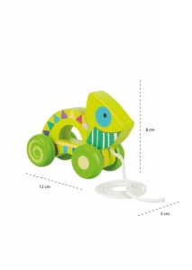 Jucarie de tras cameleon, Orange Tree Toys - Img 4