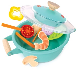 Jucarie - Set de gatit alimente la aburi pentru copii (16 piese) - Img 5