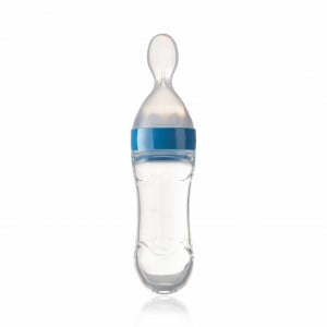 Lingurita cu rezervor pentru bebelusi, BabyJem, cu capac protectie, 90 ml