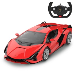 MASINA CU TELECOMANDA LAMBORGHINI SIAN ROSU CU SCARA 1 LA 14 - Img 2