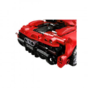 Masina sport rosie tip lego tehnic de constructie (482 piese) - Img 6