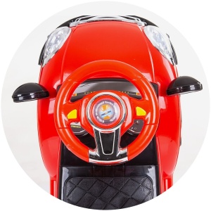 Masinuta de impins Chipolino Super Car red cu maner si copertina - Img 5