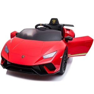 Masinuta electrica Chipolino Lamborghini Huracan red cu scaun din piele si roti EVA - Img 11