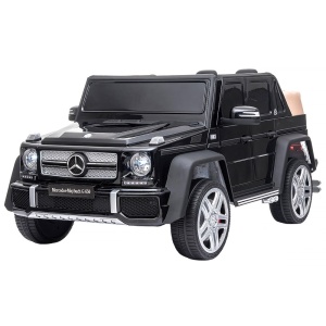 Masinuta electrica Chipolino SUV Mercedes Maybach G650 black cu scaun din piele si roti EVA - Img 1