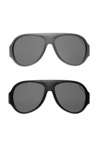 Ochelari de soare pentru copii MOKKI Click & Change, protectie UV, negru, 2-5 ani, set 2 perechi