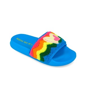 Papuci azul multicolori pentru copii, Agatha Ruiz de la Prada - Img 4