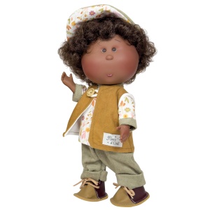 Papusa Nines D'Onil, Colectia Little Mio, Afro, 23 cm - Img 1