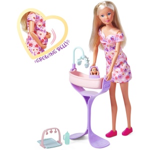 Papusa Simba Steffi Love Hello Baby 29 cm cu accesorii - Img 2