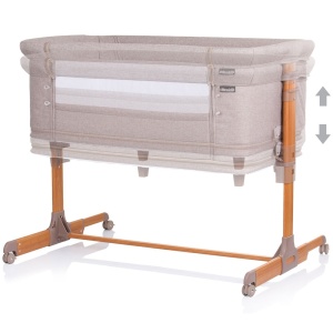 Patut Co-Sleeper si Tarc Chipolino Mommy 'n Me beige wood - Img 4