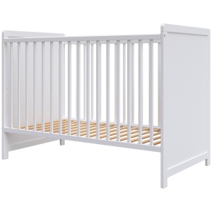 Patut copii din lemn Hubners Paula 120x60 alb - Img 1