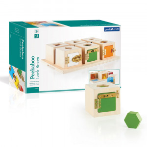 Peekaboo Lock Boxes, cutiute cu incuietori, Guidecraft - Img 1