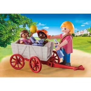 Playmobil - Set Invatatoare Si Copii In Carucior - Img 4