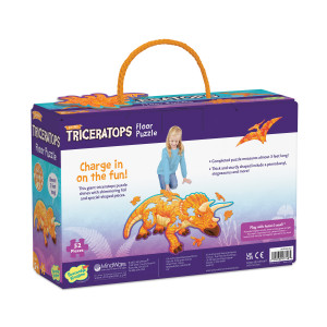 Puzzle de podea in forma de triceratop, Triceratops Floor Puzzle - Img 2
