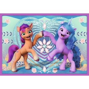 PUZZLE TREFL 10IN1 MY LITTLE PONY - PONEII STRALUCITORI - Img 1