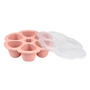 Recipient ermetic silicon multiportii 6x90 ml Beaba Old Pink - Img 2