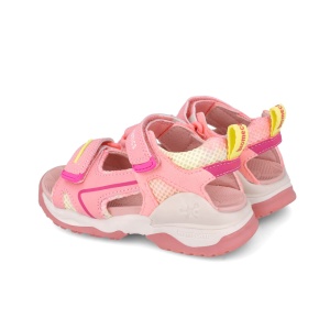 Sandale din piele pentru copii, Biomecanics, 252246, corai