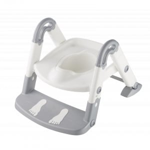 Scara cu reductor WC si olita White silver grey Kidskit rotho-babydesign - Img 4