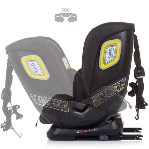 Scaun auto Chipolino Next Gen I-Size 40-150 cm ebony cu sistem Isofix - Img 6