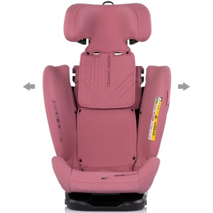Scaun auto Chipolino Techno iGrow I-Size 40-150 cm cu sistem Isofix si sezut rotativ powder pink - Img 4