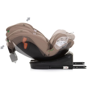 Scaun auto Chipolino Volare I-Size 40-150 cm macadamia cu sistem Isofix - Img 9