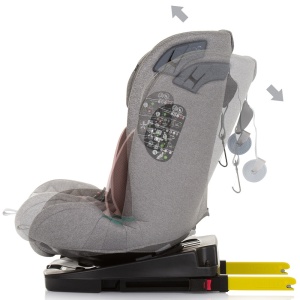 Scaun auto Chipolino X Factor I-Size 40-150 cm flamingo cu sistem Isofix - Img 5