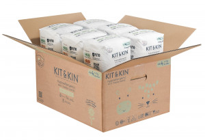 Scutece Hipoalergenice Eco Kit&Kin Chilotel Maxi, Marimea 4, 9-15 kg, 132 buc - Img 5