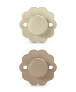 Set 2 suzete fiziologice 0-6 luni, caramel Wonderland Butterfly Suavinex - Img 1