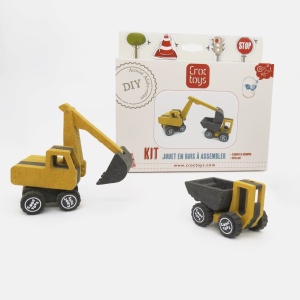 Set de constructie vehicule de santier Marco si Frederic, Croc toys - Img 4