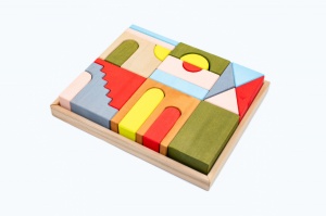 Set Handmade, Constructor din Lemn Mati - Img 1