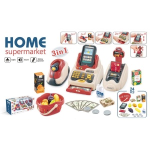 Set jucarie Chipolino Cash Register cu lumini, sunete si 24 accesorii - Img 12