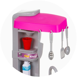 Set jucarie Chipolino Kitchen 72,5 cm cu sistem de curgere apa, lumini, sunete si 53 accesorii - Img 8