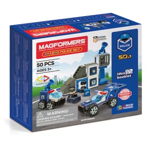Set magnetic Magformers, Uimitorul set de politie - Img 8
