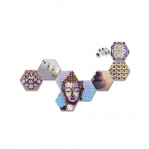 Set margele de calcat Beedz Art - Zen cu placi hexagonale - Img 4