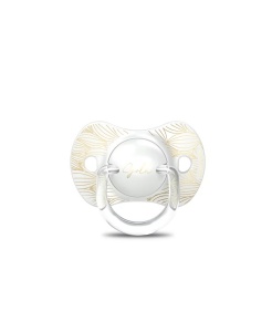 Suzetă fiziologică SX Pro din silicon 0-6 luni Bej Gold Premium