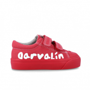 Tenisi canvas pentru copii Garvalin, rojo
