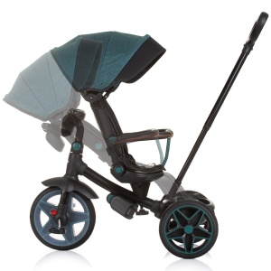Tricicleta cu copertina si sezut reversibil Chipolino Derby teal - Img 7