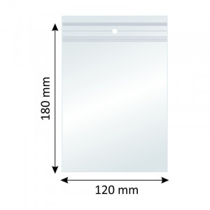 Plicuri Ziplock, Polietilena, 120x180mm, 40µm, 100 Buc/Set