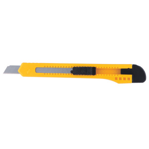 Cutter din Plastic, Maner Ergonomic, Lama 9x80mm, Galben