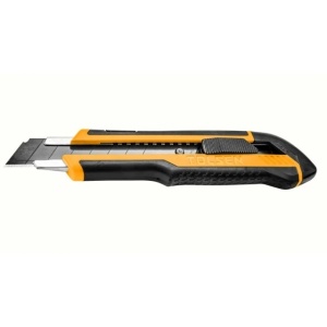 Cutter Utilitar Retractabil, Corp Cauciucat, 18x100mm, 3 Lame SK2, Portocaliu
