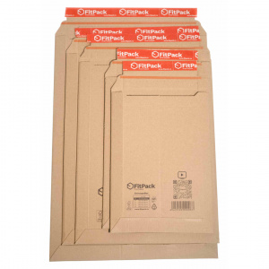 Plic Cartonat EnvelopeBox, 285x365x50mm, Autoadeziv, Banda Desigilare, Natur