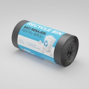 Saci menajeri 35L negri 50 saci/rola - Recycle Bin