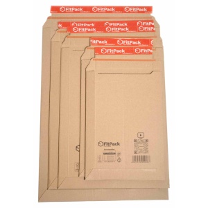 Plic Cartonat EnvelopeBox,345x500x50mm, Autoadeziv, Banda Desigilare, Natur