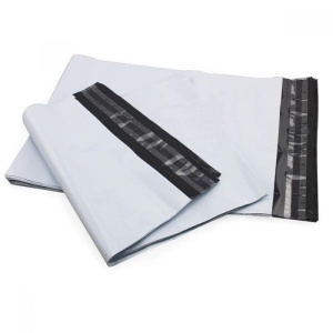 Plic Curierat 320/400+50x0.05mm, Alb/Gri