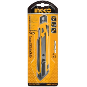 Cutter din ABS, Maner Cauciucat, Lama 18x100mm