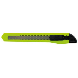 Cutter din Plastic, Maner Ergonomic, Lama 9x80mm, Verde