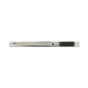 Cutter Utilitar cu Lama Retractabila, Metalic, 9x80mm, Argintiu - Img 2