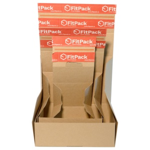 Cutie Carton cu Autoformare FashionBox, 310x220x100mm, Autoadeziv, Banda Desigilare, Natur