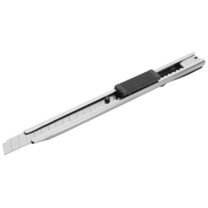 Cutter Utilitar cu Lama Retractabila, Metalic, 9x80mm, Argintiu
