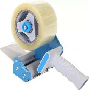 Dispenser pentru Banda Adeziva 50mm/120 Metri, Plastic, Alb/Albastru