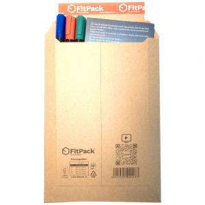 Plic Cartonat EnvelopeBox, 185x270x50mm, Autoadeziv, Banda Desigilare, Natur
